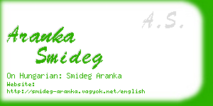 aranka smideg business card